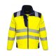 Portwest T402 PW3 Hi-Vis softshell kabát sárga/navy színben