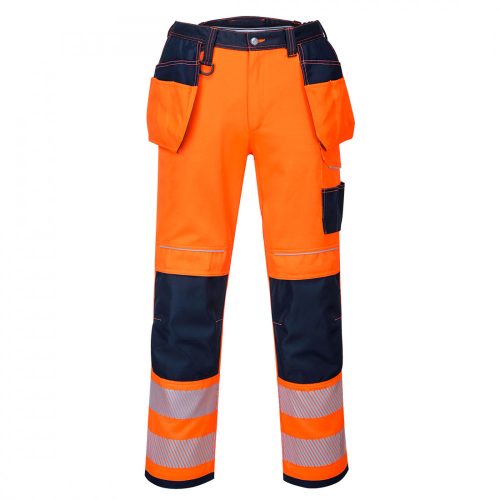 Portwest T501 PW3 Hi-Vis Holster nadrág narancs/navy színben