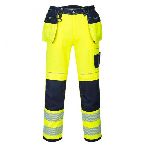 Portwest T501 PW3 Hi-Vis Holster nadrág sárga/navy színben