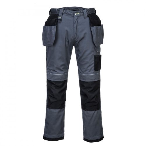 Portwest T602 PW3 Holster Work lengőzsebes nadrág zoom szürke/fekete színben
