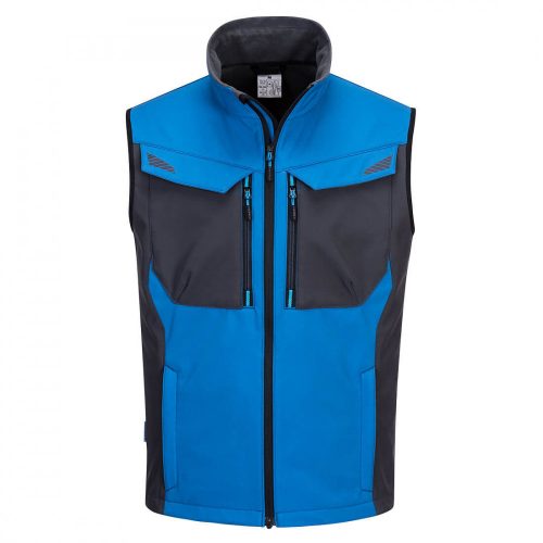 Portwest T751 WX3 softshell mellény perzsa kék színben