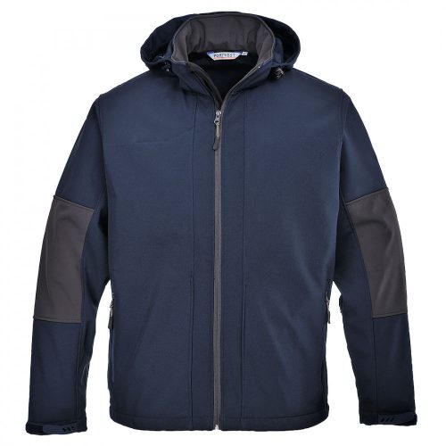 Portwest TK53 softshell felső kapucnival navy színben