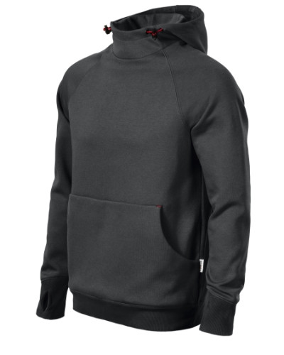 Rimeck W43 Vertex Hoodie férfi felső ébenszürke színben