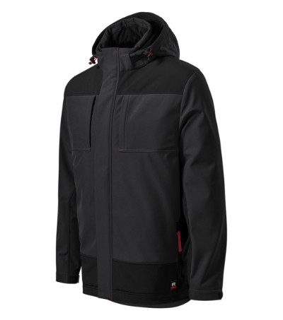 Rimeck W55 Vertex férfi téli softshell kabát ébenszürke színben