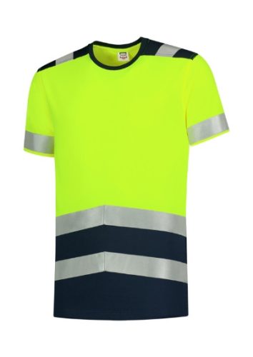 Tricorp T01 T-Shirt High Vis Bicolor unisex póló fluoreszkáló sárga színben