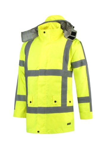 Tricorp T50 RWS Parka unisex munkakabát fluoreszkáló sárga színben