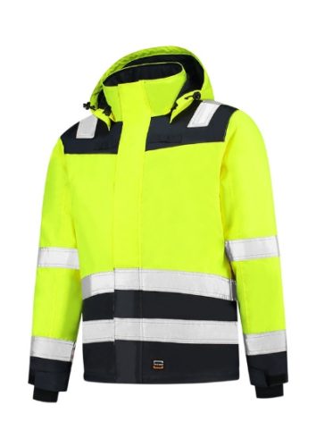 Tricorp T51 Midi Parka High Vis Bicolor unisex munkakabát fluoreszkáló sárga színben