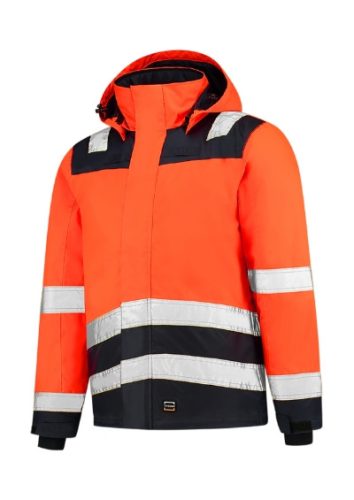 Tricorp T51 Midi Parka High Vis Bicolor unisex munkakabát fluoreszkáló narancssárga színben