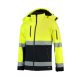 Tricorp T52 Bi-color unisex softshell kabát fluoreszkáló sárga színben