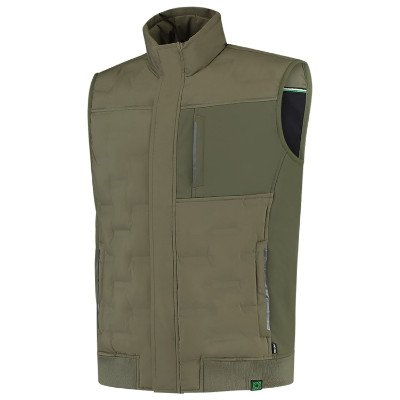 Tricorp T55 Puffer Bodywarmer Rewear unisex mellény army színben