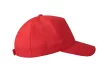 Atlantis ASKRFS 5 paneles gyerek baseball sapka red színben