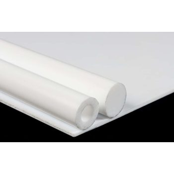 Teflon rúd fehér színben