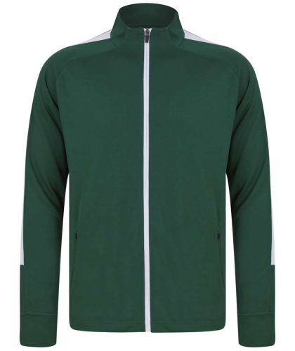 Finden + Hales FHLV871 felnőtt kötött melegítő felső - bottle/white színben