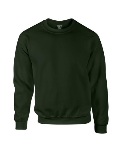 Gildan GI12000 unisex környakú pulóver - forest green szín