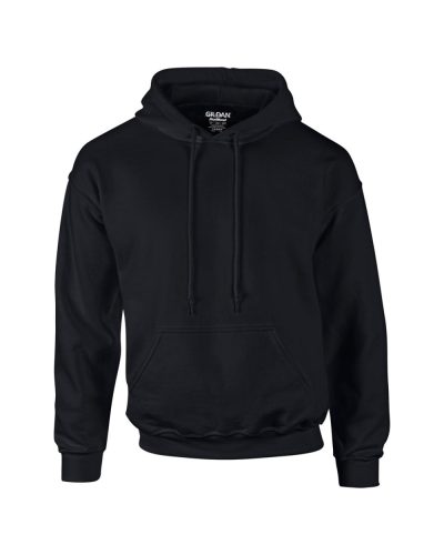 Gildan GI12500 kapucnis unisex pulóver - black szín