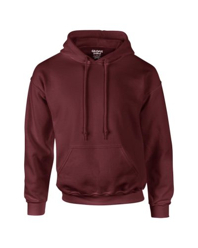 Gildan GI12500 kapucnis unisex pulóver - maroon szín