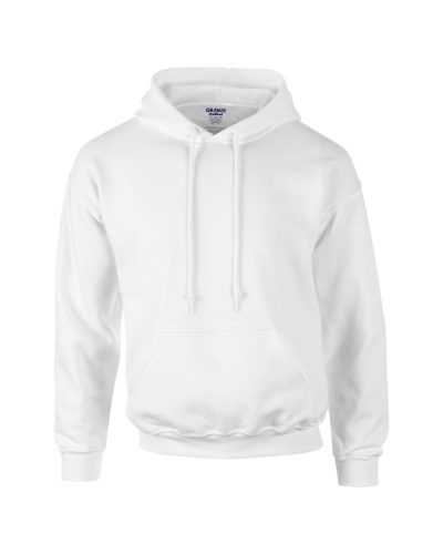 Gildan GI12500 kapucnis unisex pulóver - white szín