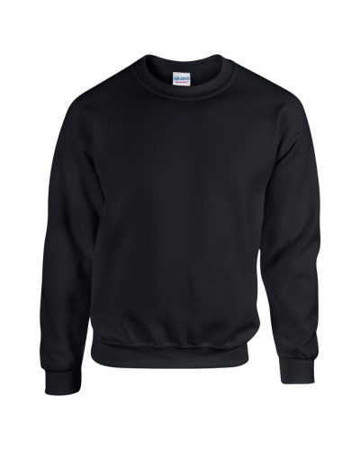 Gildan GI18000 kereknyakú unisex pulóver - black szín