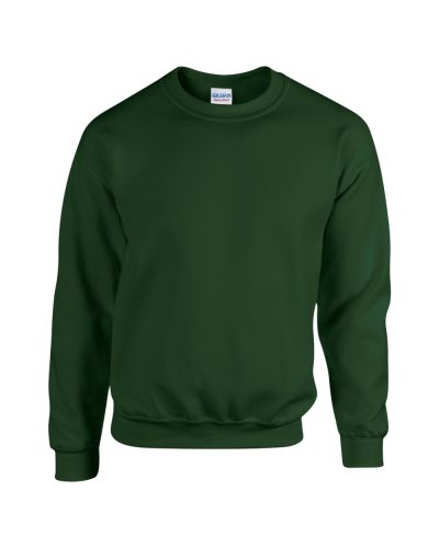 Gildan GI18000 kereknyakú unisex pulóver - forest green szín