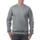 Gildan GI18000 kereknyakú unisex pulóver - graphite heather szín