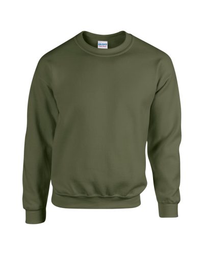 Gildan GI18000 kereknyakú unisex pulóver - military green szín