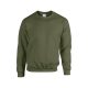 Gildan GI18000 kereknyakú unisex pulóver - military green szín