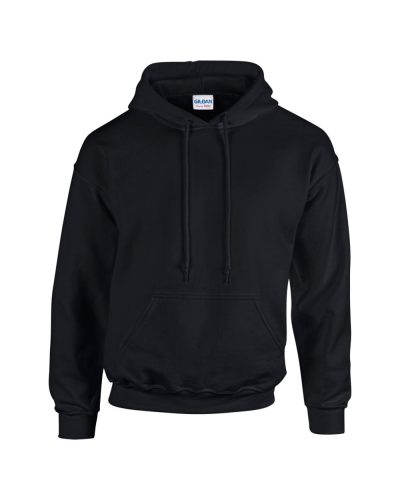 Gildan GI18500 unisex kapucnis pulóver - black szín