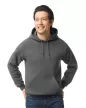 Gildan GI18500 unisex kapucnis pulóver - charcoal szín