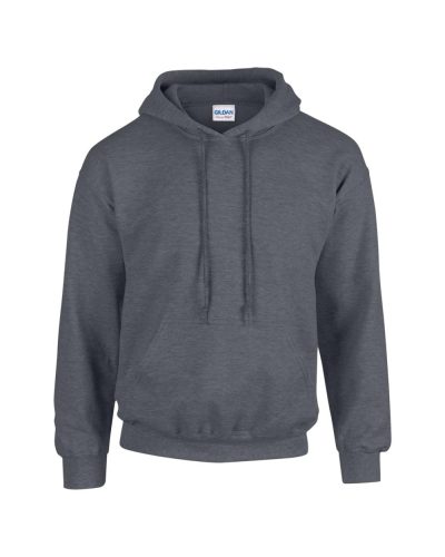 Gildan GI18500 unisex kapucnis pulóver - dark heather szín