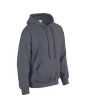 Gildan GI18500 unisex kapucnis pulóver - dark heather szín