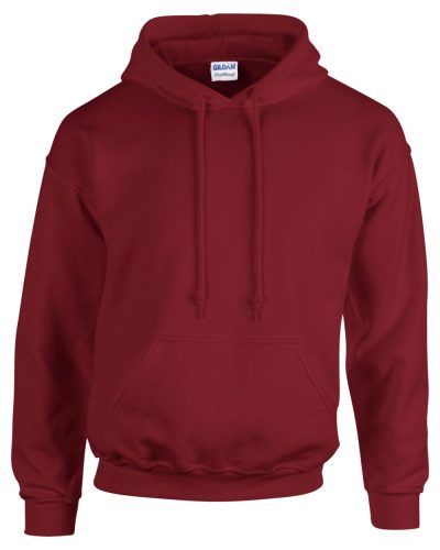 Gildan GI18500 unisex kapucnis pulóver - garnet szín