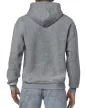 Gildan GI18500 unisex kapucnis pulóver - graphite heather szín
