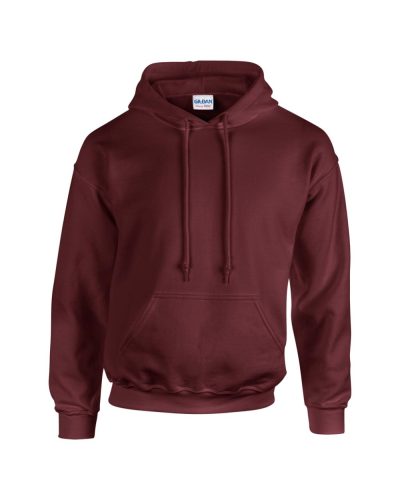 Gildan GI18500 unisex kapucnis pulóver - maroon szín