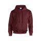 Gildan GI18500 unisex kapucnis pulóver - maroon szín