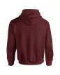 Gildan GI18500 unisex kapucnis pulóver - maroon szín
