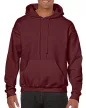 Gildan GI18500 unisex kapucnis pulóver - maroon szín