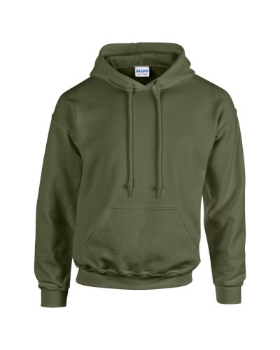 Gildan GI18500 unisex kapucnis pulóver - military green szín