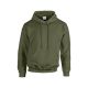 Gildan GI18500 unisex kapucnis pulóver - military green szín