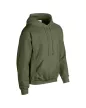Gildan GI18500 unisex kapucnis pulóver - military green szín