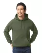 Gildan GI18500 unisex kapucnis pulóver - military green szín