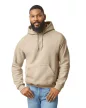 Gildan GI18500 unisex kapucnis pulóver - sand szín
