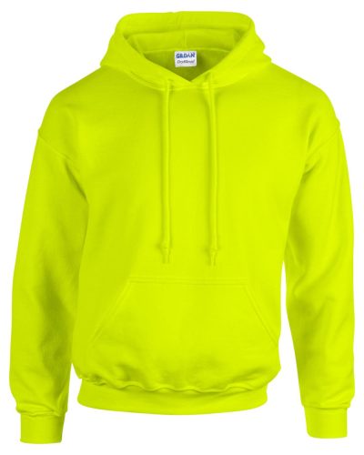 Gildan GI18500 unisex kapucnis pulóver - safety green szín