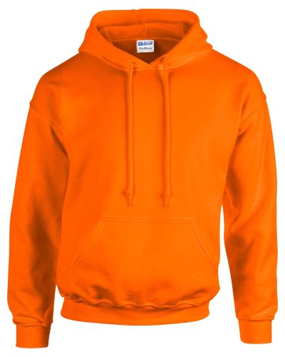 Gildan GI18500 unisex kapucnis pulóver - safety orange szín