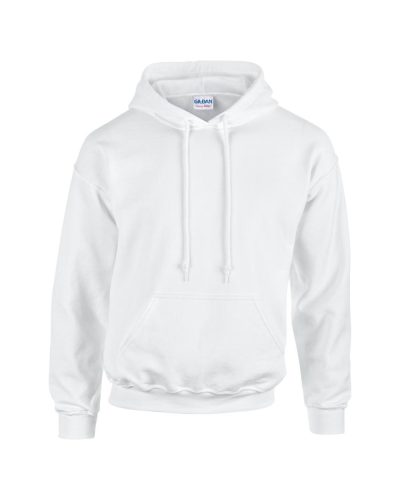 Gildan GI18500 unisex kapucnis pulóver - white szín