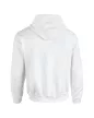 Gildan GI18500 unisex kapucnis pulóver - white szín