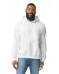 Gildan GI18500 unisex kapucnis pulóver - white szín