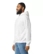 Gildan GI18500 unisex kapucnis pulóver - white szín