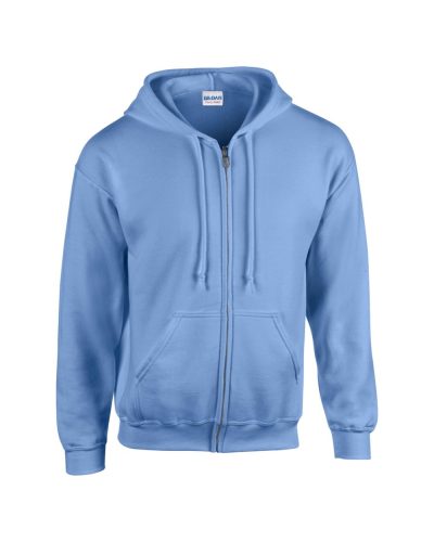 Gildan GI18600 unisex cipzáros kapucnis pulóver - carolina blue szín