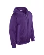 Gildan GI18600 unisex cipzáros kapucnis pulóver - purple szín