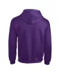 Gildan GI18600 unisex cipzáros kapucnis pulóver - purple szín